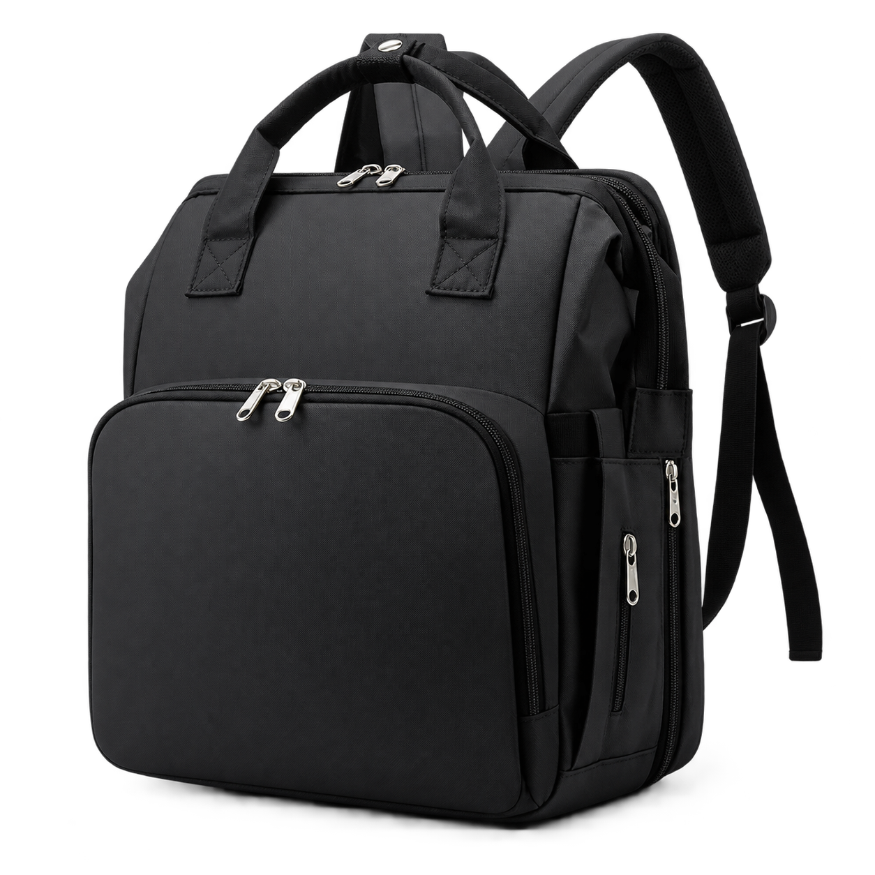 Le Signature, sac à langer avec matelas à langer intégré Vadrouille, coloris noir