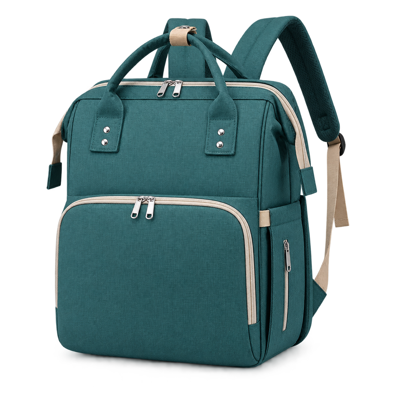Le Signature, sac à langer avec matelas à langer intégré Vadrouille, coloris vert