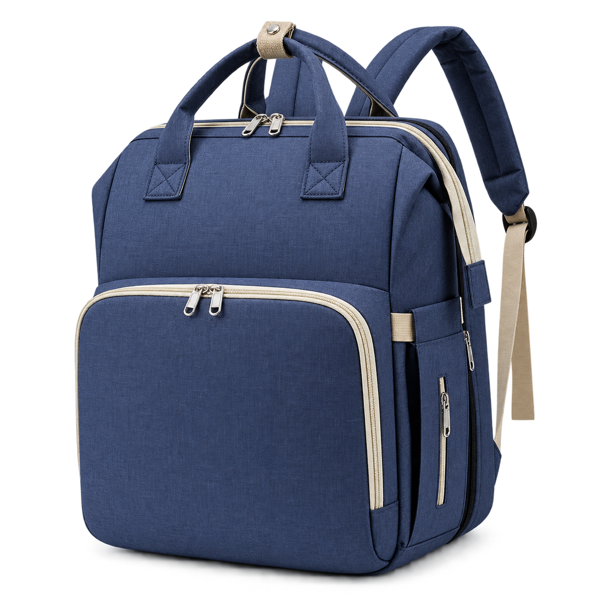 Le Signature, sac à langer avec matelas à langer intégré Vadrouille, coloris marine