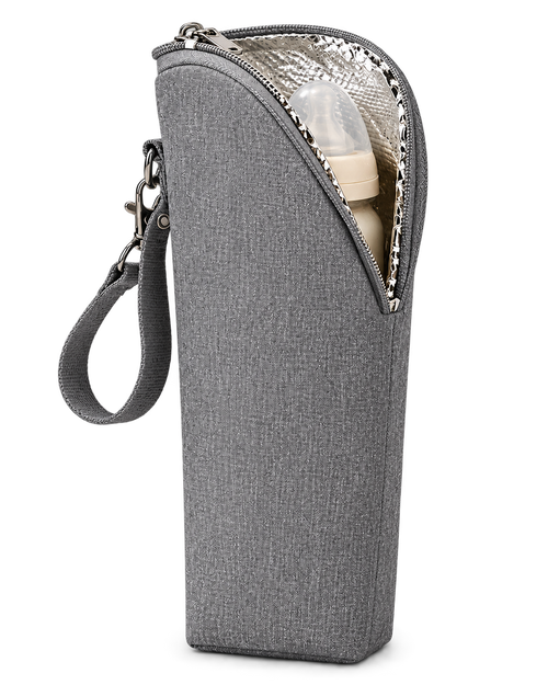 Pochette isotherme à biberon Vadrouille, coloris gris